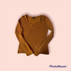 Long sleeve mustard shirt